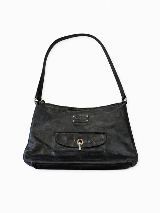 kate spade Handbags - Vintage Kate Spade Black Leather Shoulder Bag